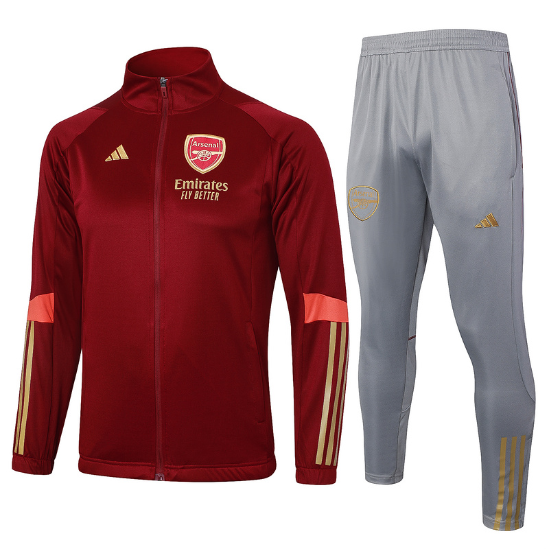 AAA Quality Arsenal 23/24 Tracksuit - Dark Red